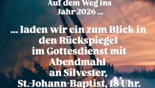Gottesdienst an Silvester, 18 Uhr